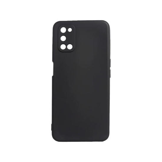 Capa de Silicone com Moldura de Câmera para Oppo A52/A72/A92 Preto